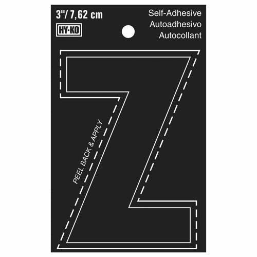 HY-KO Letterbox Letter Z 76mm Black