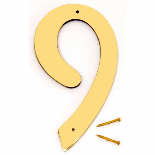 Attractive solid brass construction Mounting nails included
