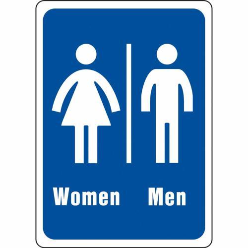 HY-KO Restroom Men/Women Sign 178mm L: 127mm