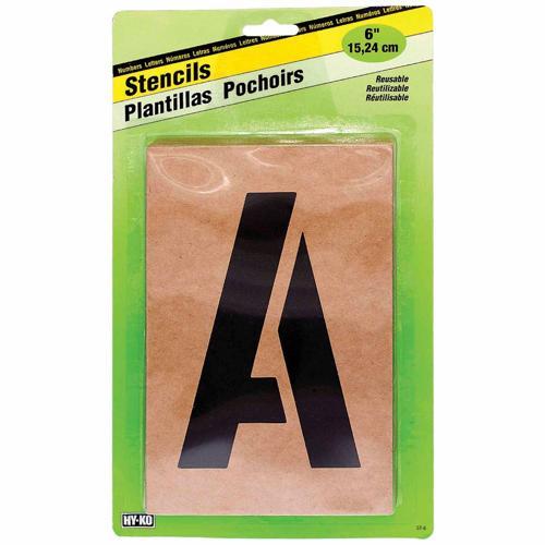 HY-KO Letters & Numbers Stencil Pack 152mm