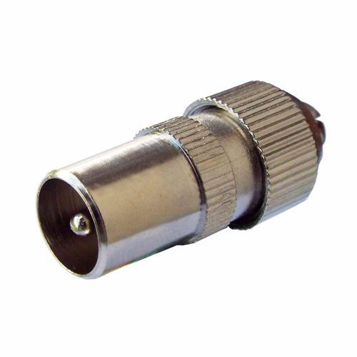 Custom Coax Plug Silver