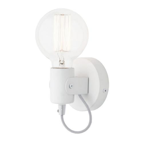 Mercator Bronte Wall Light E27 40W Max Matt White