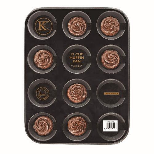 Kates Kitchen Muffin Pan L: 350mm 265mm 30mm Dark Grey