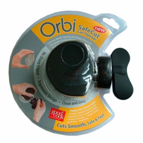 Orbi Safe Cut Can Opener Black