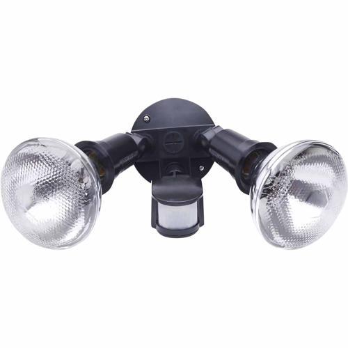 Orbit Lighting Security Light Twin Spotlight With Sensor 150 Watt Black