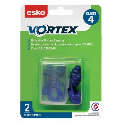 Esko Reusable Corded Earplugs 2 Pack of 2