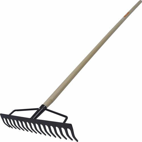 Number 8 Garden Rake 16 Tooth Hammersmith Silver