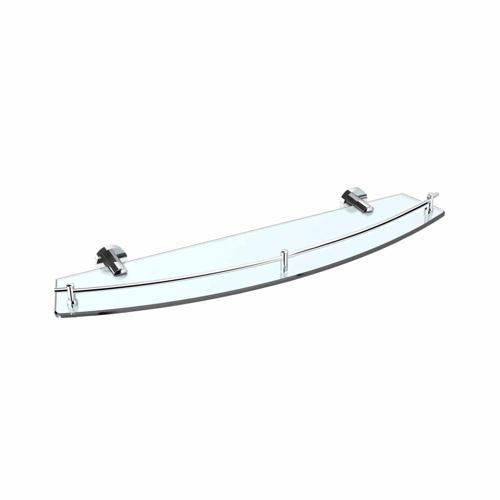 Nouveau Glass Bathroom Shelf Chrome
