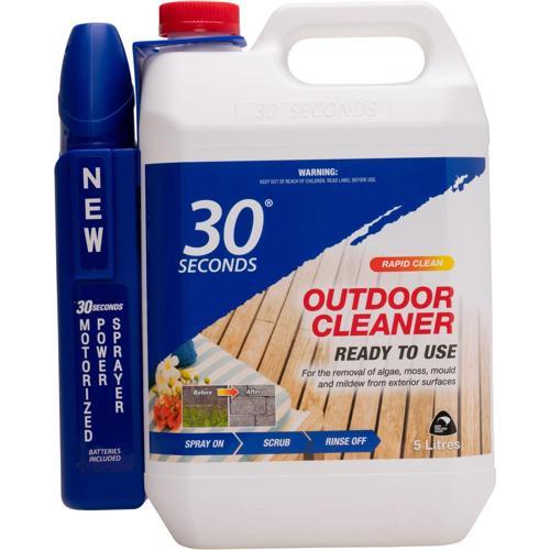 30 Seconds New Generation Outdoor Cleaner Ready To Use With Motorised Sprayer 5L