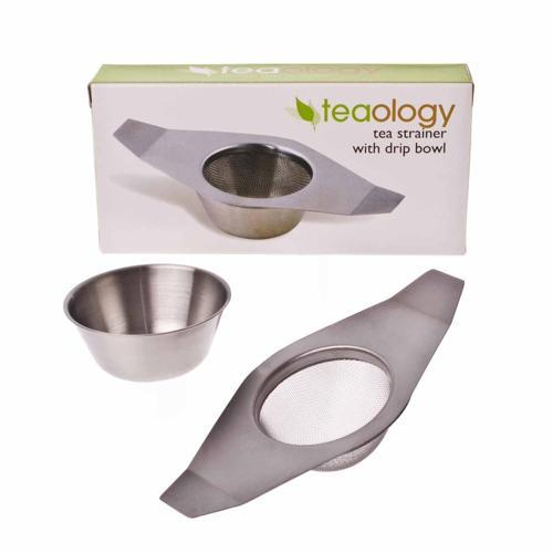 Teaology Tea Strainer With Drip Bowl
