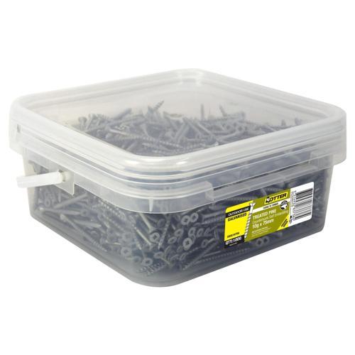 Otter Treated Pine Screws 10g X 75mm Pack of 1000 Galvanised