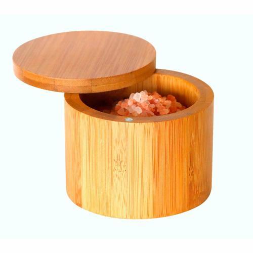 Di Antonio Salt Box 74mm 90mm Light Coloured Bamboo
