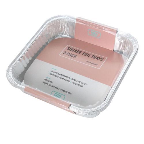 Foil Tray 45mm 205mm Pack of 3
