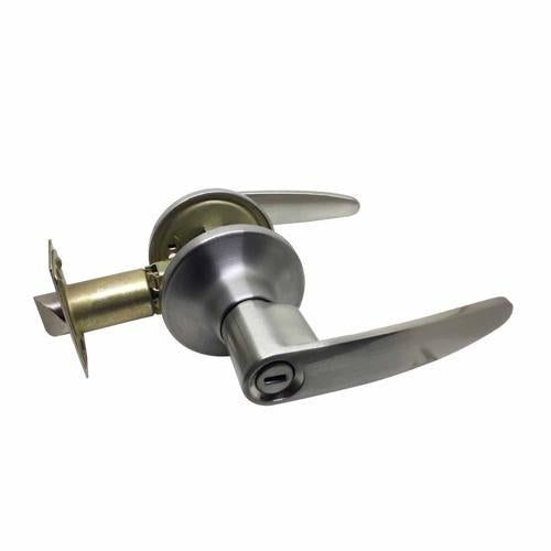 Number 8 Privacy Lever Set Satin Stainless Steel Finish