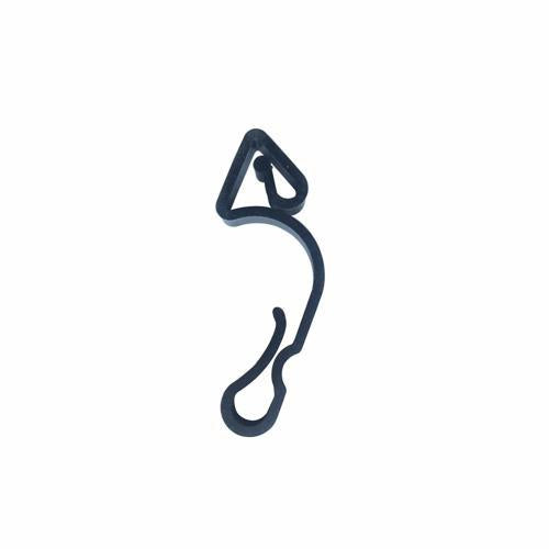 Nouveau Christmas Light Gutter Hooks L: 67.5mm 25mm 8.4mm Black Pack of 50