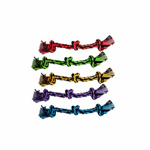 Multipet Nuts For Knots Dog Rope Toy 3-Knot 38cm Assorted Colours