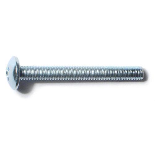 Midwest Fasteners Machine Screw 4mm-.70 X 35mm Zinc Pack of 2