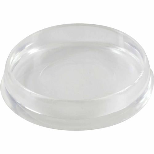 CUP CASTOR RND PLASTIC 36/38mm CLEAR 4PK