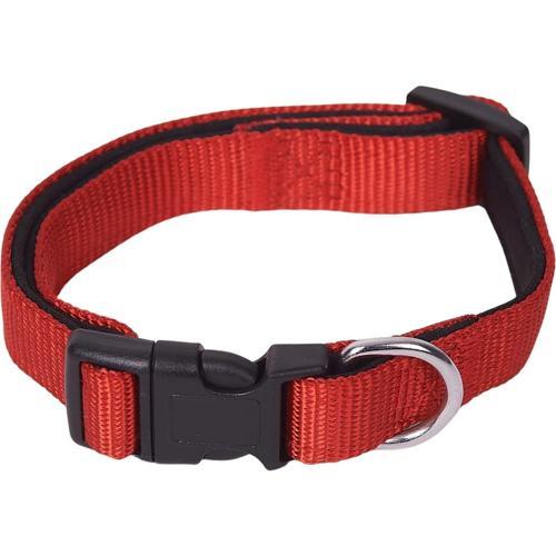 Chic Pets Adjustable Dog Collar Red DC03001S