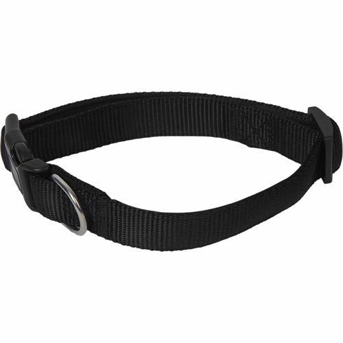 Chic Pets Adjustable Dog Collar Black DC03003M
