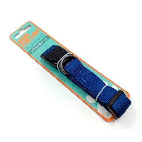 Chic Pets Adjustable Dog Collar Blue DC03002L