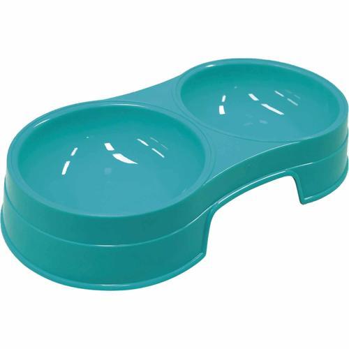 Chic Pets Plastic Pet Bowl Green