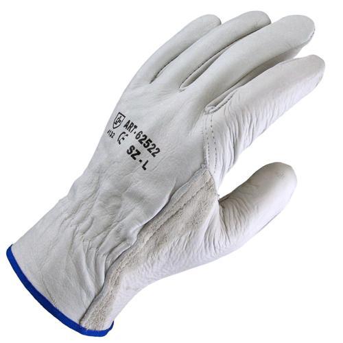 Lynn River Leather Work Gloves X-Large Pack of 3 White