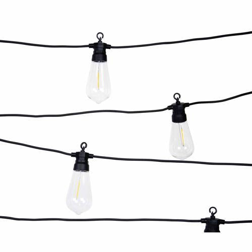 Vectral Solar Festoon String Lights - Vintage Style 5m
