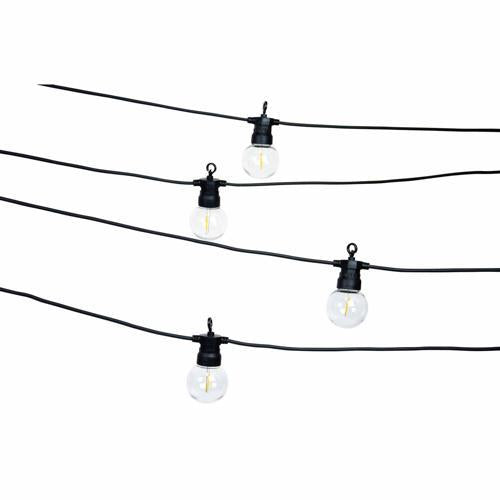 Vectral Solar Festoon String Lights - Globe Style 5m