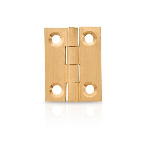 Trio Butt Hinge Fixed 25mm Self Colour Brass 25mm Self Colour Brass Pack of 2
