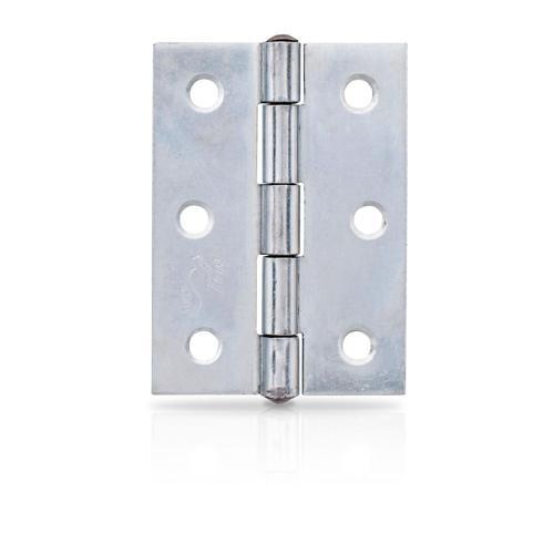Trio Butt Hinge Fixed 70mm Zinc Plated 70mm Zinc Plate Pack of 2