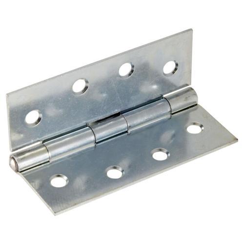 Trio Butt Hinge Fixed 100mm Zinc Plated 100mm Zinc Plate Pack of 20 T10016FPZP20