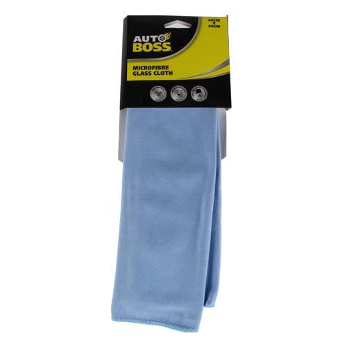 AUTO BOSS Large Microfibre Cloth For Glass 600mm 400mm Blue
