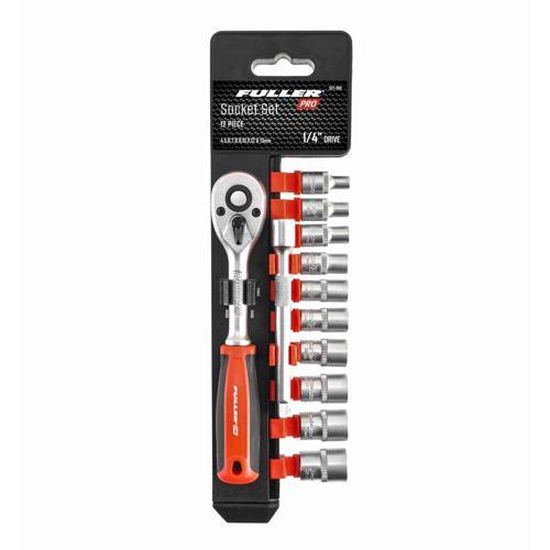 Fuller Pro Socket Set Clip Rail 12 Piece