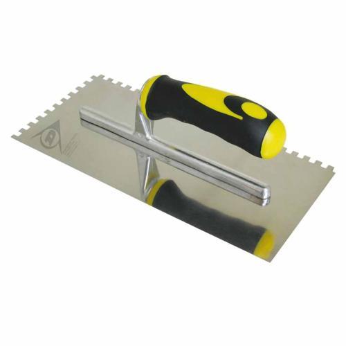 Dunlop Square Notched Trowel 8mm Stainless Steel