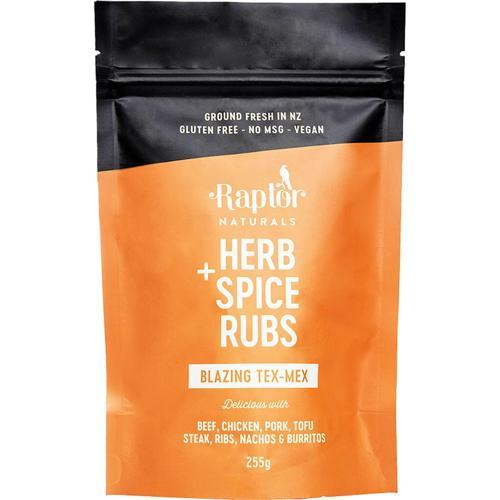 Raptor Naturals Blazing Tex Mex Rub 255g