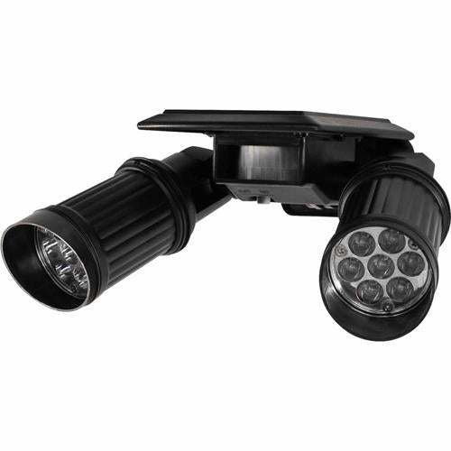 Vectral Solar Twin Security Light 60mm Black
