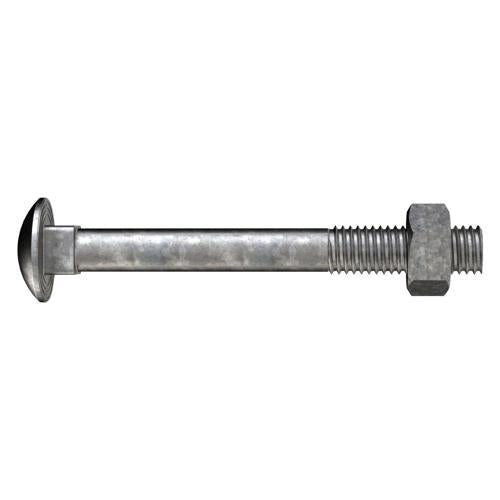 Bremick Coach Bolts & Nuts M10 X 30mm Galvanised Pack of 50