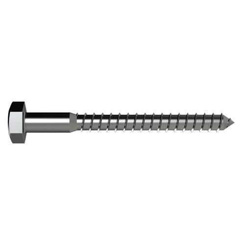 Bremick Coach Screws M12 X 50mm Stainless Steel 316 Pack of 25