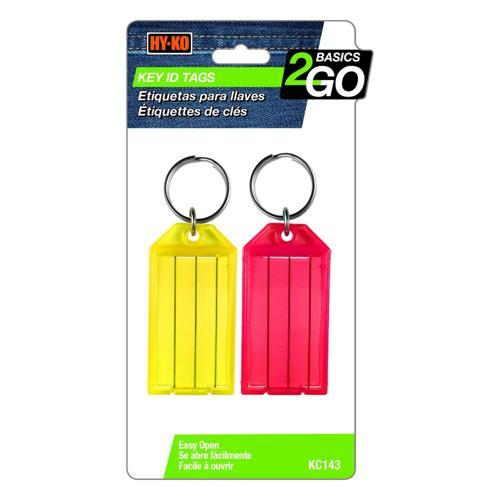 HY-KO Tag Key Split Ring Pack of 2