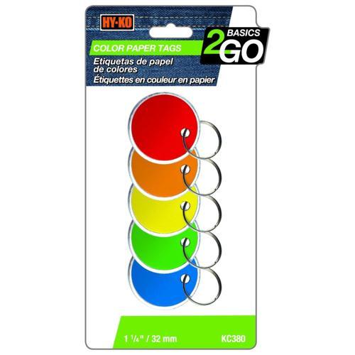 HY-KO Metal Key Tag Pack of 5