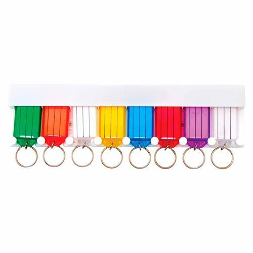 HY-KO Key Organiser Wall Rack White KC143-8