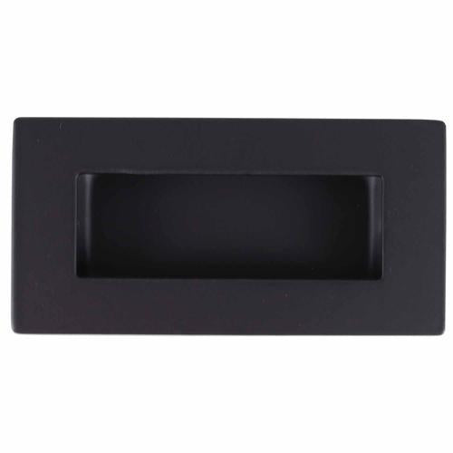 Morgan & Aickin Rectangular Flush Pull 102mm 50mm 15mm Black