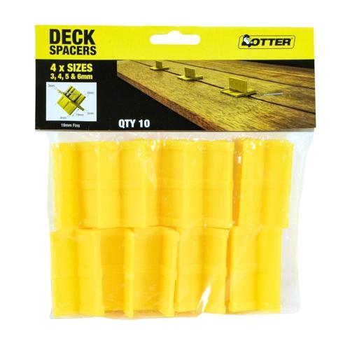 Otter Deck Spaces 3 - 4mm + 5 - 6mm Pack of 10 Plastic