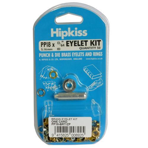 Hipkiss Eyelet Kit 5.16mm Brass