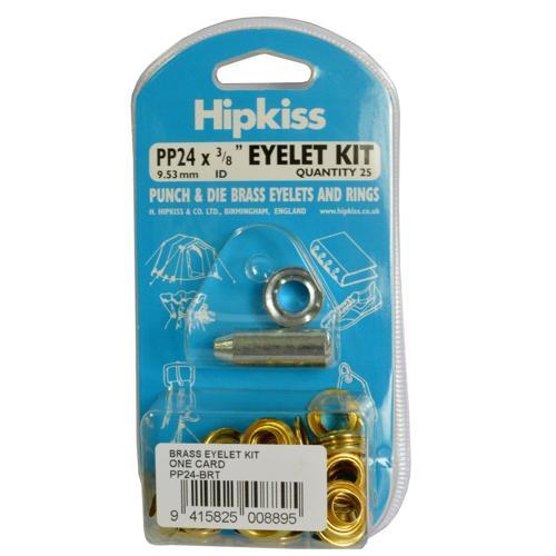 Hipkiss Eyelet Kit 9.53mm Brass