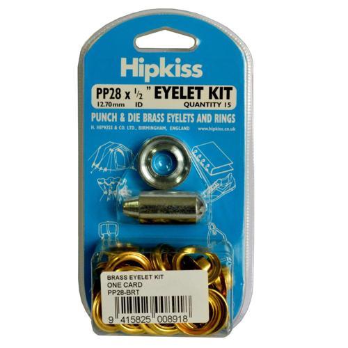 Hipkiss Eyelet Kit 12.7mm Brass