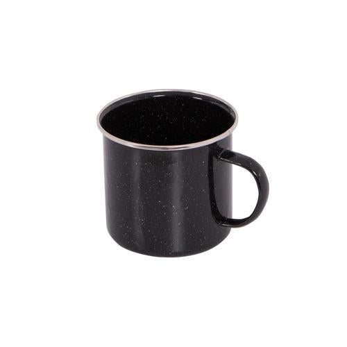 Kiwi Camping Enamel Mug 100mm Black