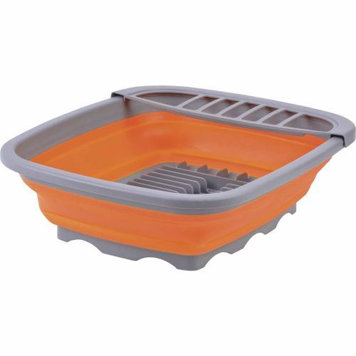 Kiwi Camping Collapsible Dish Rack 140/60mm 505mm 425mm Orange And Grey
