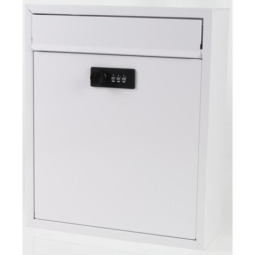 Mail Boss Nelson Metal Letterbox 310mm 260mm 90mm White